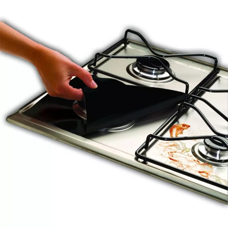 1/4PC Stove Protector Cover Liner Gas Stove Protector Gas Stove Stovetop