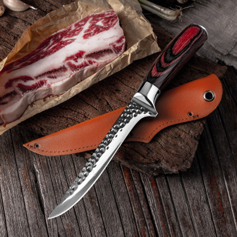 Butcher Boning Knife Sliced fish knife boning and meat cutting special knife slaughtering for Bone Meat Fish Fruit Chef Knife