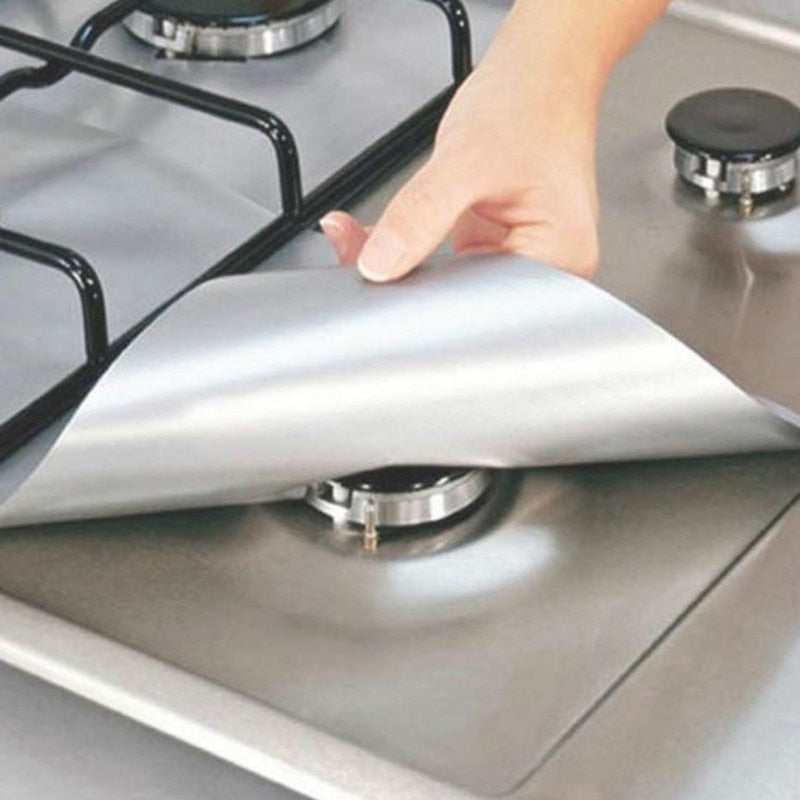 1/4PC Stove Protector Cover Liner Gas Stove Protector Gas Stove Stovetop