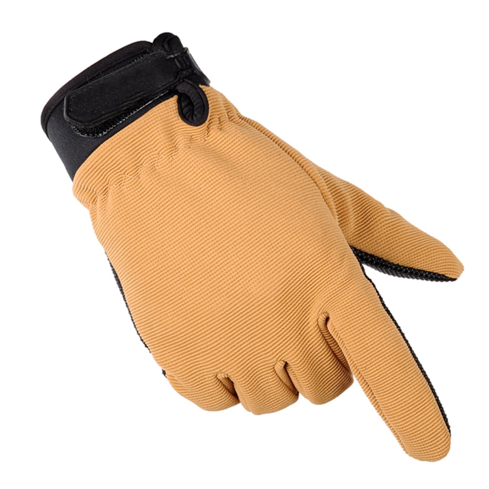Spring Mens Lightweight Summer Breathable Tactical Gloves Ice Silk Riding Non-slip Wearable Full Finger and Half Finger Gloves