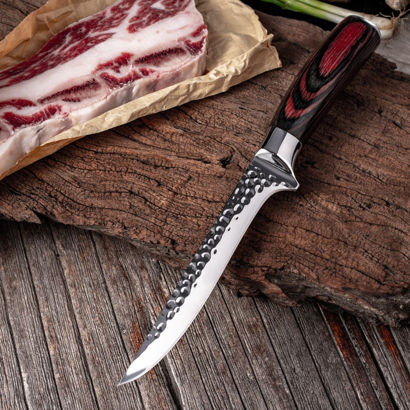 Butcher Boning Knife Sliced fish knife boning and meat cutting special knife slaughtering for Bone Meat Fish Fruit Chef Knife