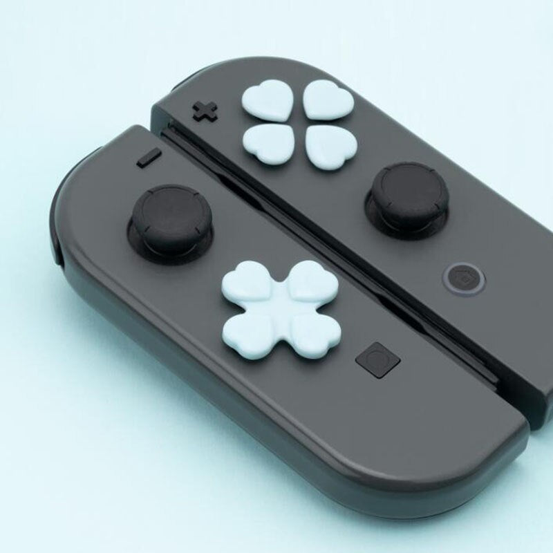 Dpad Move Cross Direction ABXY Key Sticker Joystick Button Thumb Stick Grip Cap Cover For Nintendo Switch Oled Joy-con Skin Case