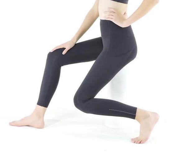 2023 Workout Gym Sport Suits Women Pocket High Waist Sports Tight Leggings 4-way Stretch Fabric 7/8 pant size XS-XL