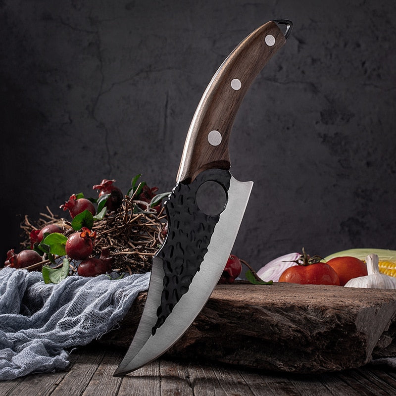 Meat Cleaver Butcher Knife Stainless Steel Hand Forged Boning Knife Chopping Slicing Kitchen Knives Cookware Camping Knives