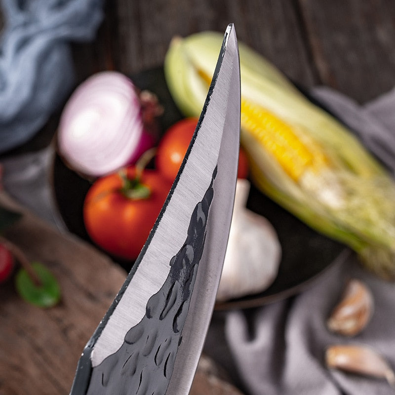 Meat Cleaver Butcher Knife Stainless Steel Hand Forged Boning Knife Chopping Slicing Kitchen Knives Cookware Camping Knives