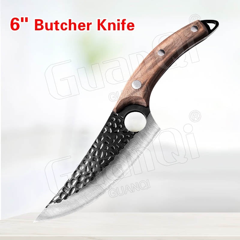 Fish Filleting Knife Stainless Steel Boning Knife Handmade Fishing Knife Kitchen Meat Cleaver Camping Cutter Chef Knives