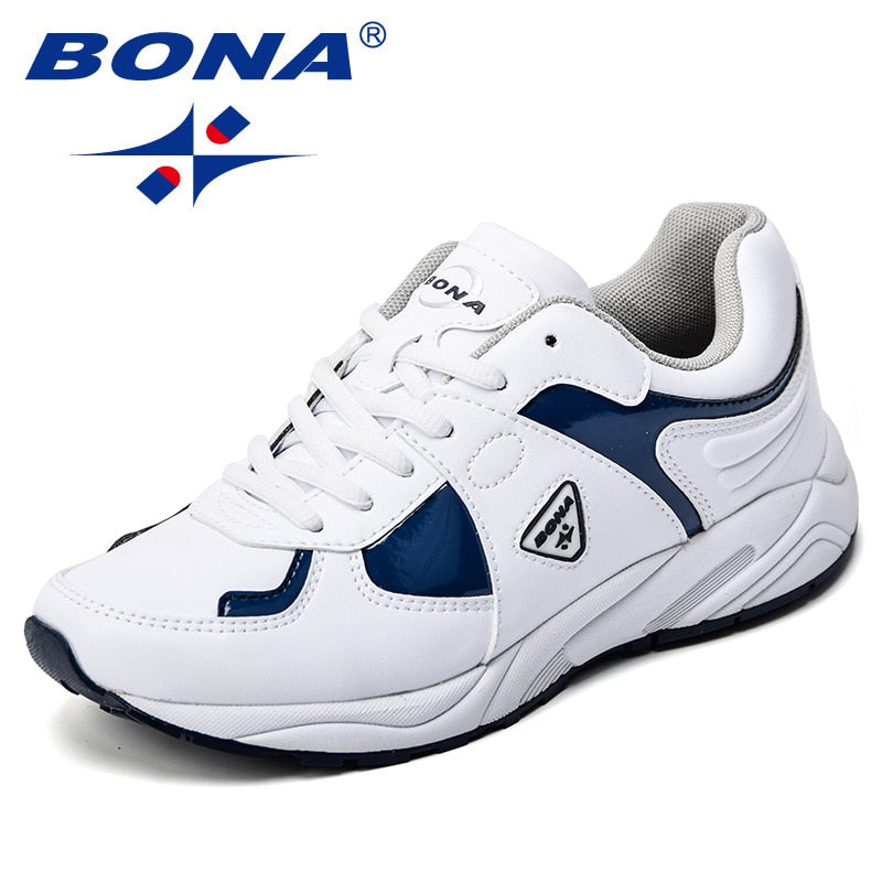 BONA New Popular Style Women Running Shoes Synthetic Lace Up Female Athletic Shoes Outdoor Lady Jogging Shoes Fast Free Shipping