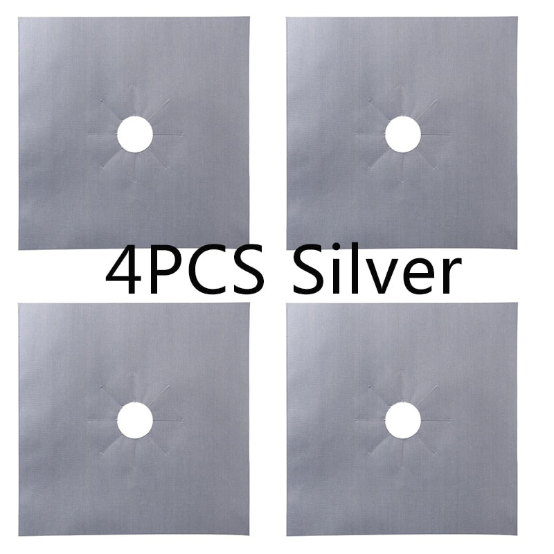 1/4PC Stove Protector Cover Liner Gas Stove Protector Gas Stove Stovetop