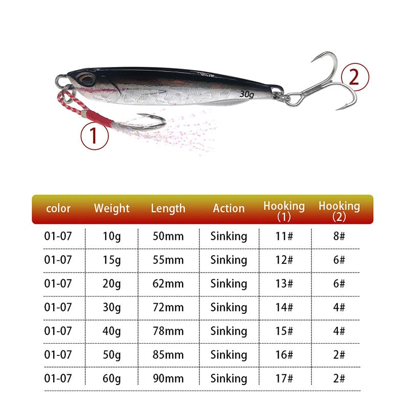 2023 Japen Metal Cast Jig Spoon 10/15/20/30/40/50g Shore Casting Jigging Fish Sea Bass Fishing Lure Artificial Bait Tackle