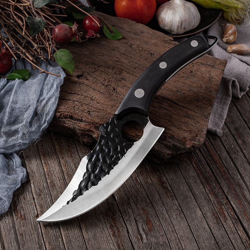 Meat Cleaver Butcher Knife Stainless Steel Hand Forged Boning Knife Chopping Slicing Kitchen Knives Cookware Camping Knives