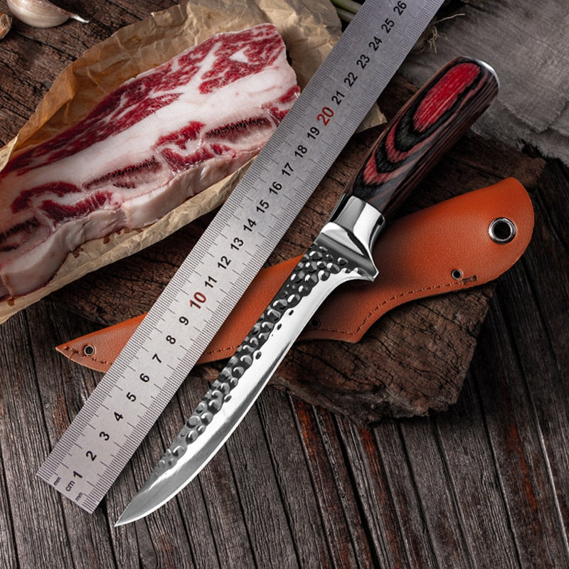 Butcher Boning Knife Sliced fish knife boning and meat cutting special knife slaughtering for Bone Meat Fish Fruit Chef Knife