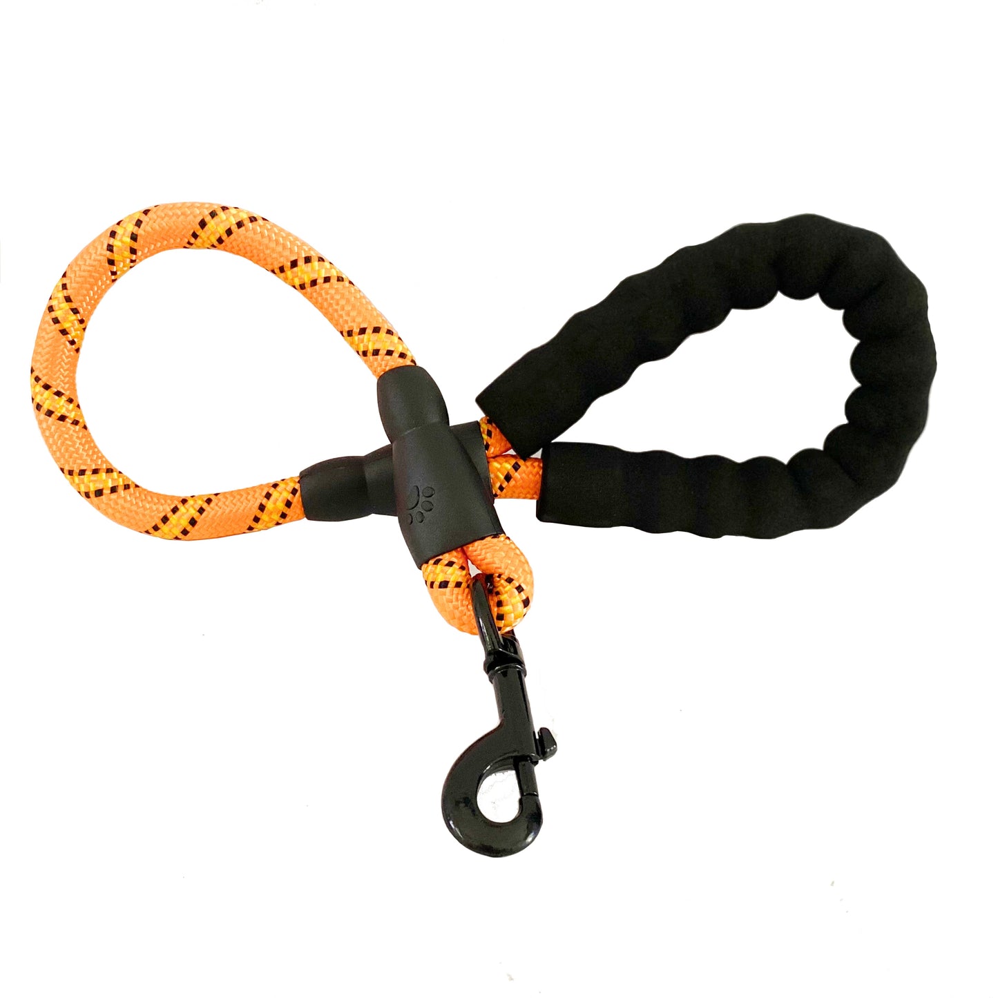 Short Dog Leash Rope 2FT, Strong Mountain Climbing Lead, Reflective Training Leashes with Carabiner for Large and Extra Large