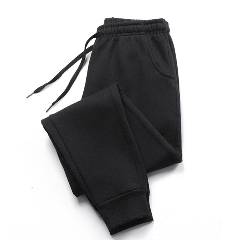 Men Women Long Pants Autumn and Winter Mens Casual Fleece Sweatpants Soft Sports Pants Jogging Pants 5 Colors