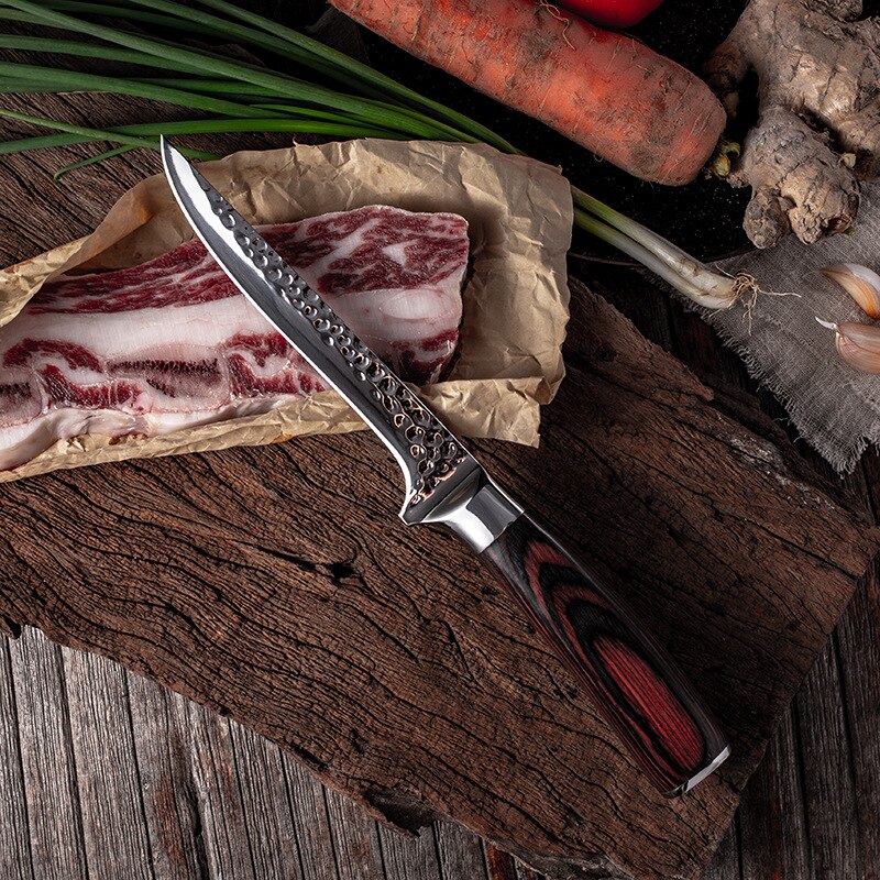 Butcher Boning Knife Sliced fish knife boning and meat cutting special knife slaughtering for Bone Meat Fish Fruit Chef Knife