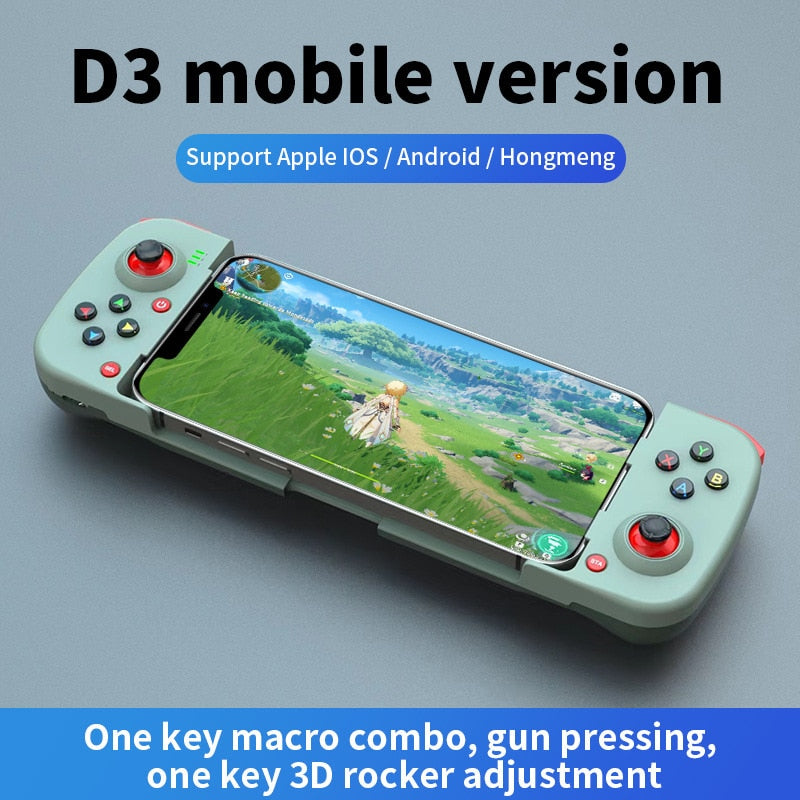 Wireless BT 5.0 Stretchable Game Controller For Mobile Phone Android IOS Gamepad Joystick Retractable Gamepad for PS4 Switch PC