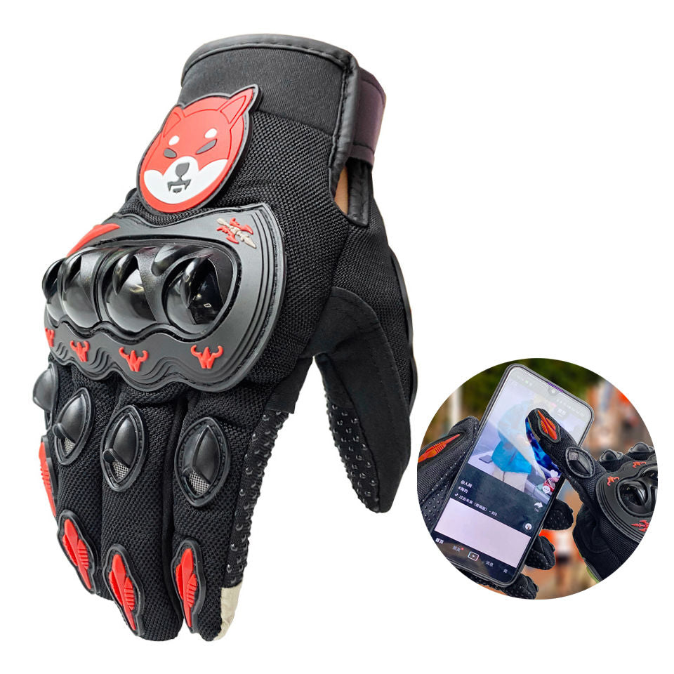 New Motorcycle Touch Screen Gloves Breathable Full Finger Outdoor Sports Protection Riding Dirt Bike Gloves Guantes Moto