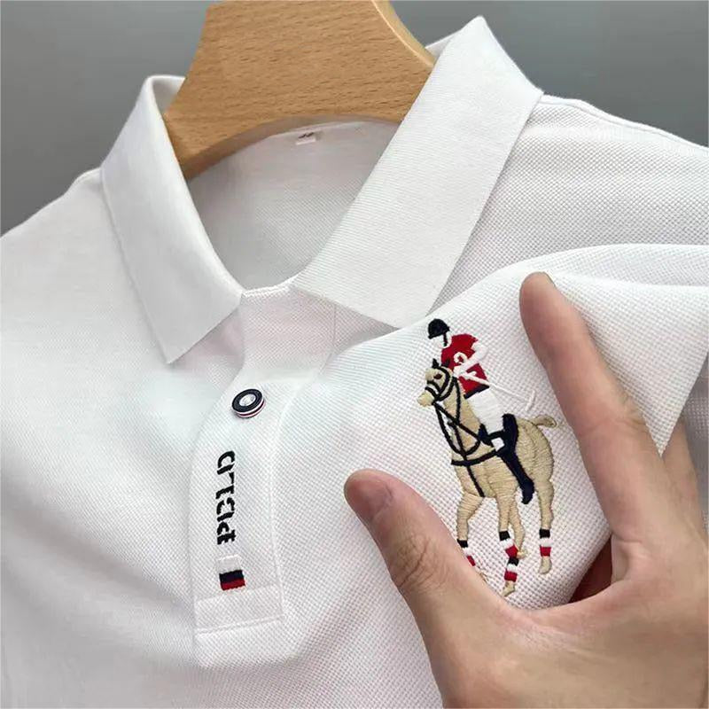 High quality men pure cotton POLO shirt 2023