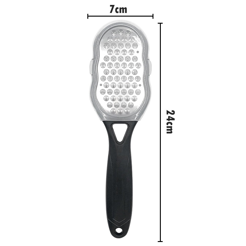 1pcs 304 Stainless Steel Callus Remover Pedicure Foot File Scraper Scrubber Portable Multifunctional Foot File Foot Care Tools
