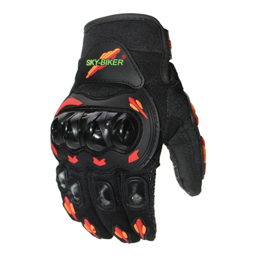 New Motorcycle Touch Screen Gloves Breathable Full Finger Outdoor Sports Protection Riding Dirt Bike Gloves Guantes Moto