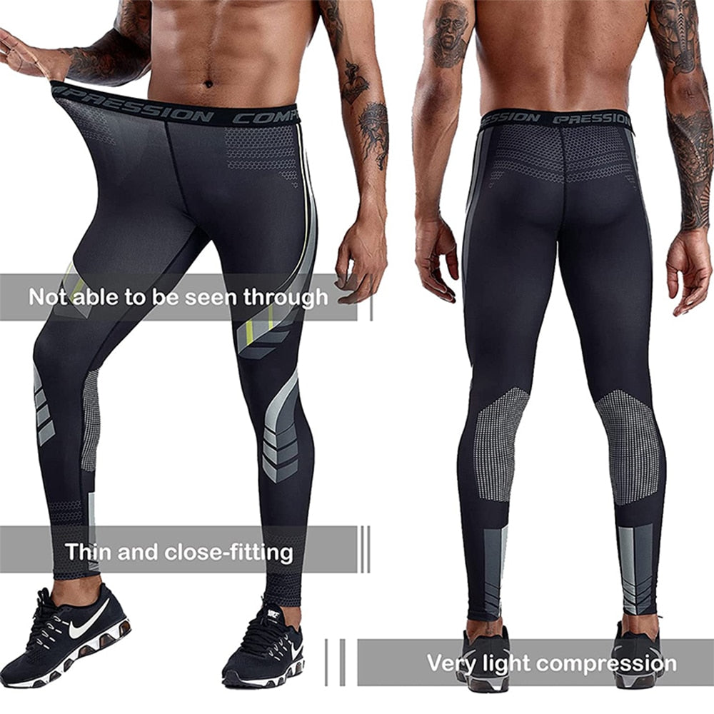 Men&#39;s Sweatpants Compression Quick Dry Fitness Sport Leggings Men Sportswear Training Basketball Tights Gym Running Sports Pants