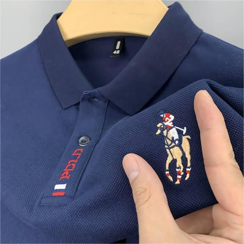 High quality men pure cotton POLO shirt 2023