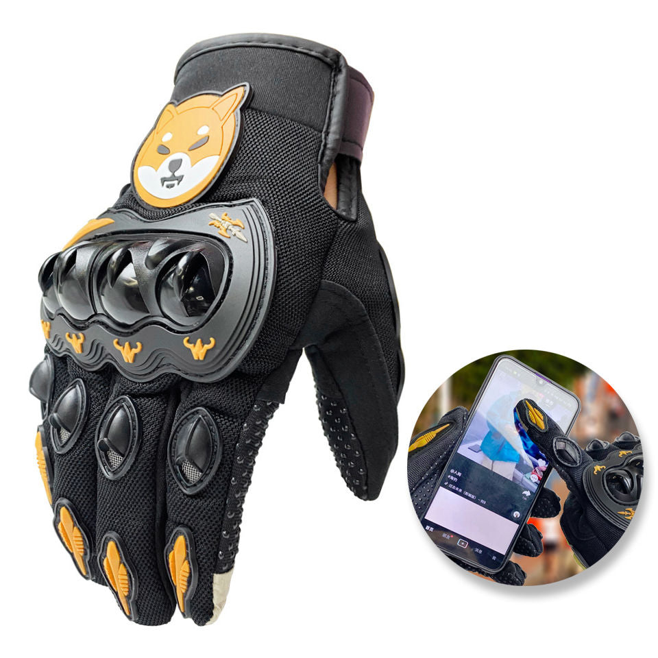 New Motorcycle Touch Screen Gloves Breathable Full Finger Outdoor Sports Protection Riding Dirt Bike Gloves Guantes Moto