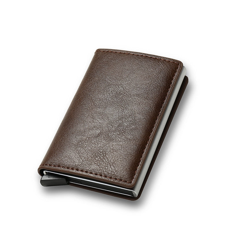 DIENQI Rfid Card Holder Men&#39;s Wallets Slim Small Male Leather Wallet Mini Pocket Money Bag Women Walet Valet Carteira Masculina