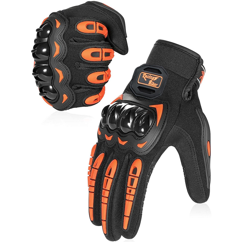 New Motorcycle Touch Screen Gloves Breathable Full Finger Outdoor Sports Protection Riding Dirt Bike Gloves Guantes Moto