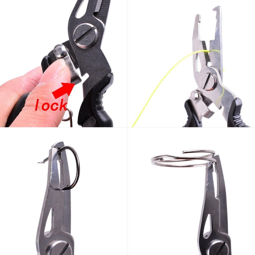 Aorace Multifunction Fishing Tools Accessories for Goods Winter Tackle Pliers Vise Knitting Flies Scissors Braid Set Fish Tongs