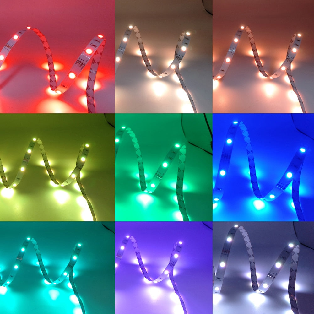 Led Strip Lights 5M Usb 5050 Gaming Room Decoration 5V 20M Led Ribbon Bluetooth Rgb Tape Led Wall Living Room Flexible Band