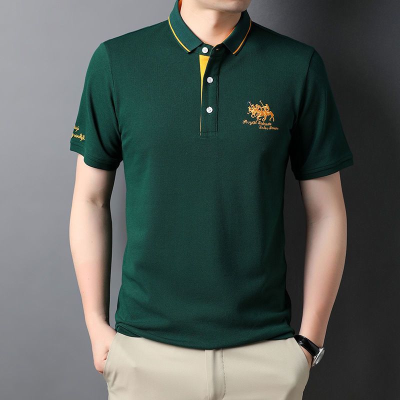 High quality men pure cotton POLO shirt 2023