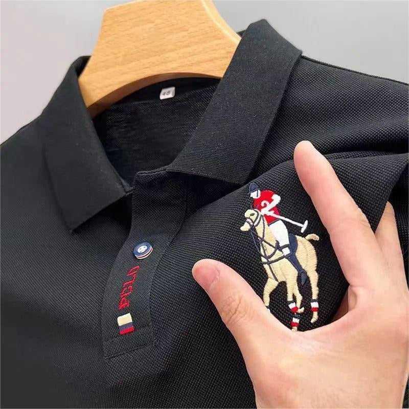 High quality men pure cotton POLO shirt 2023