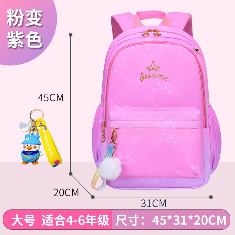 waterproof Children School Bags for Girls Primary princess school backpack Orthopedic Backpacks schoolbag kids Mochila Infant