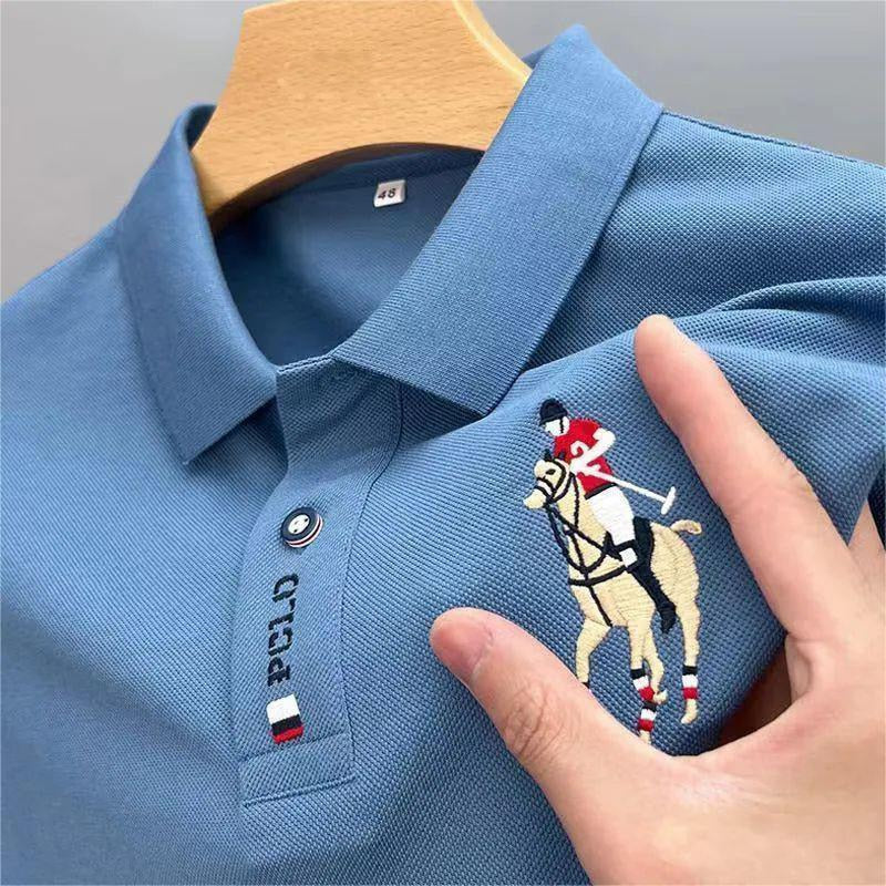 High quality men pure cotton POLO shirt 2023