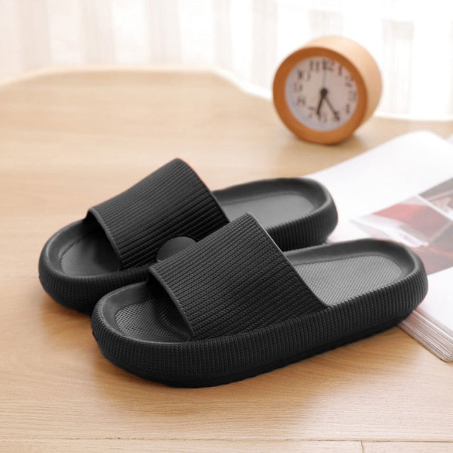 Thick Platform Bathroom Home Slippers Women Fashion Soft Sole EVA Indoor Slides Woman Sandals 2023 Summer Non-slip Flip Flops