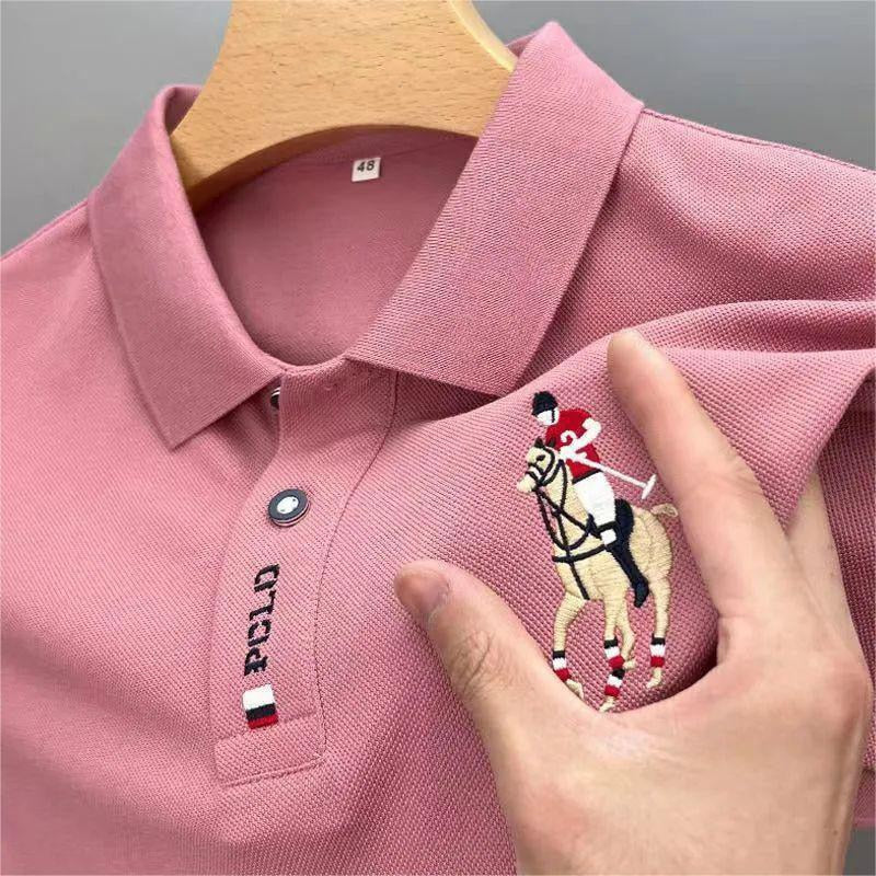 High quality men pure cotton POLO shirt 2023