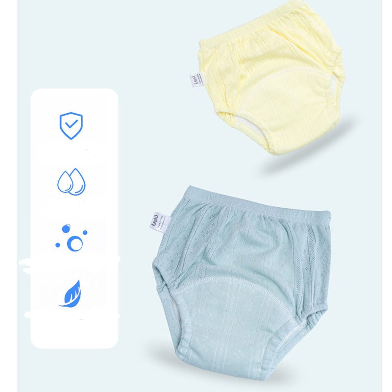 Newborn Training Pants Baby Shorts Solid Color Washable Underwear BABY Boy Girl Cloth Diapers Reusable Nappies Infant Pants