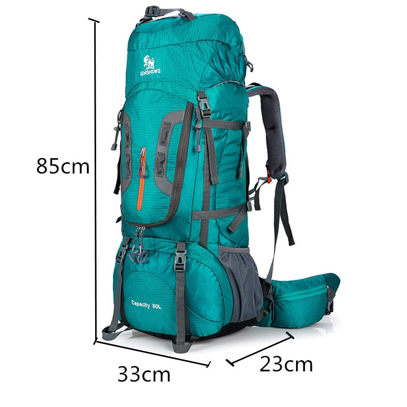 2023 Camping Hiking Backpacks Big Outdoor Bag Backpack Nylon Superlight Sport Travel Bag Aluminum Alloy Support  80L