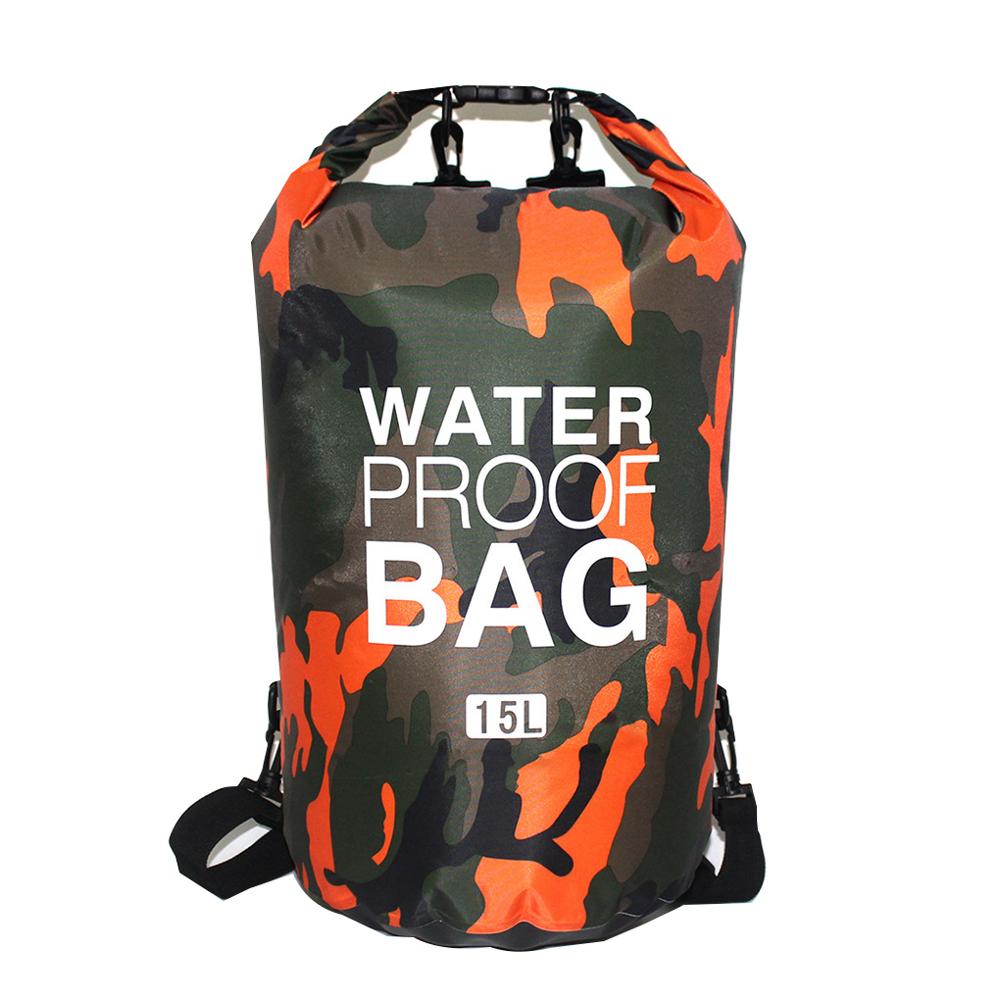 PVC Waterproof Dry Bag 5L 10L 20L 30L Camo Outdoor Diving Foldable Man Women Beach Swimming Bag Rafting River Ocean backpack