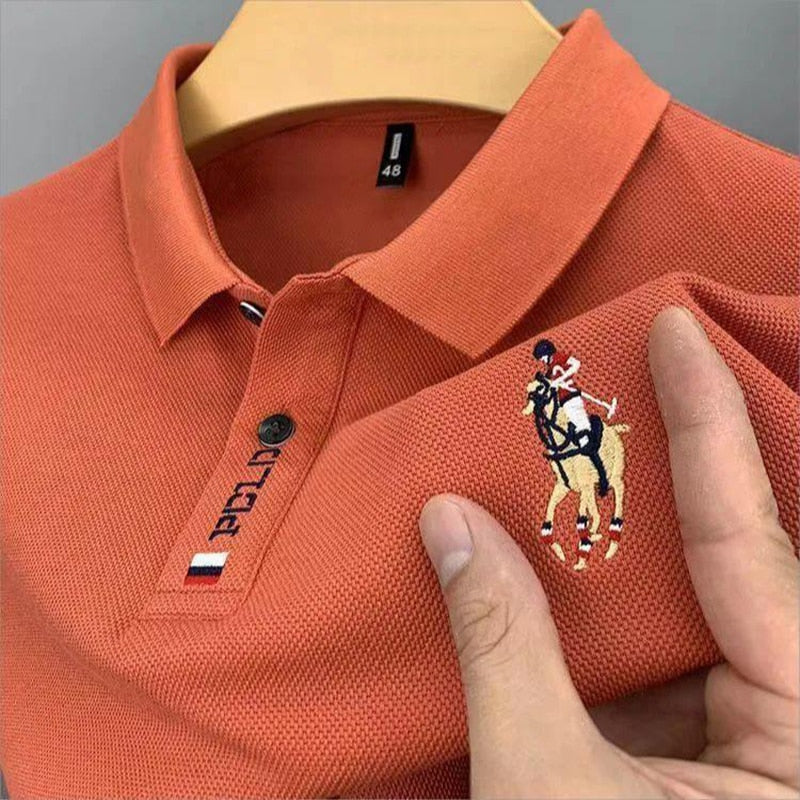 High quality men pure cotton POLO shirt 2023