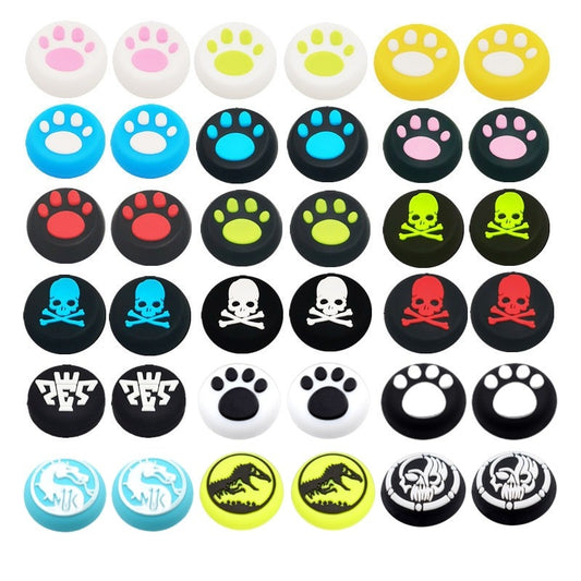 Silicone Thumb Stick Grip Cap Cover For Playstation5 PS5 PS4 PS3 XBOX One Series S/X Switch Pro Controller Game Case Accesories