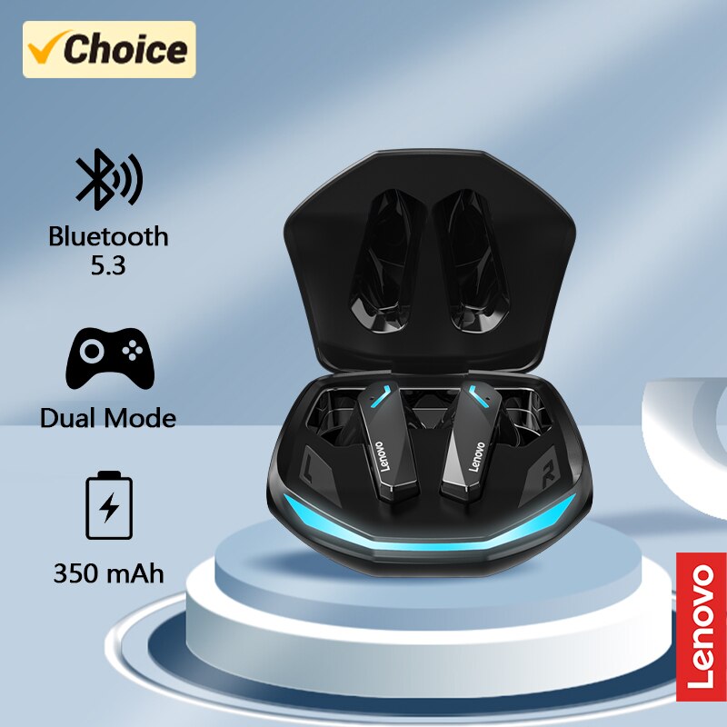 Lenovo GM2 Pro Bluetooth 5.3 Earphones Sports Headset Wireless In-Ear Gaming Low Latency Dual Mode Music Headphones New