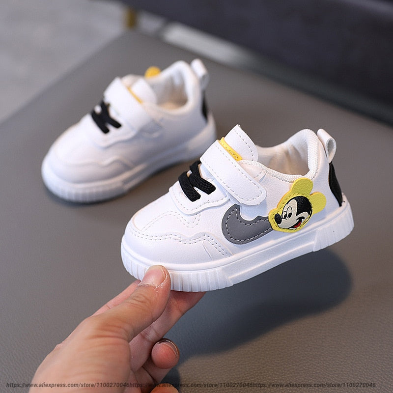 White Casual Shoes For Baby Boy Girl Brand Children Sneaker White Kids Sports Shoes Toddler Walking Shoes 0-3 Year